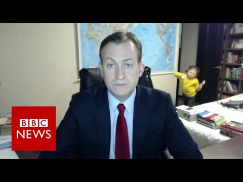 Robert Kelly’s Kids Interrupt his BBC Interview