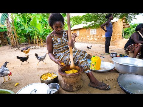 BEST FUFU in West Africa!! Next-Level Village Food and Extreme Hospitality in Rural Ghana!