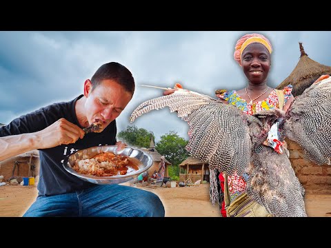 INSANE Whole Guinea Fowl Stew!! Remote Village Cooking in Côte d’Ivoire, West Africa!