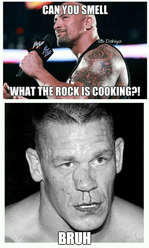 Can you smell what's cooking? - John Cena Meme