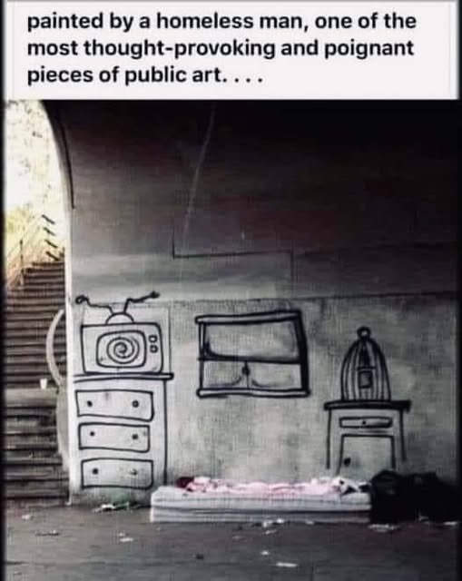 Painted by a homeless man